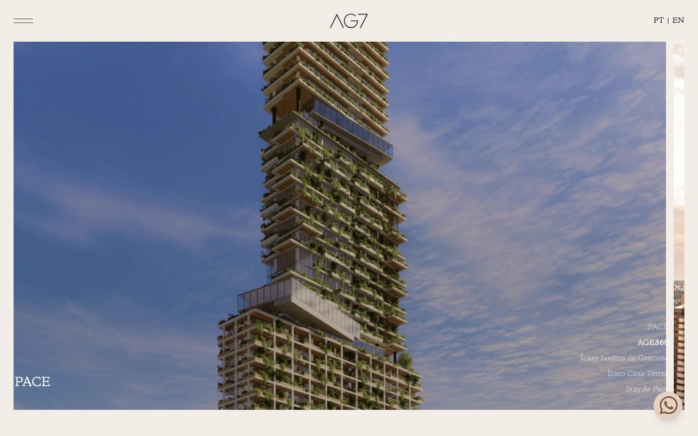 a capa do site da AG7