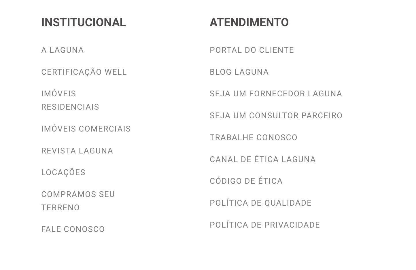 Portal do Cliente no rodapé do site